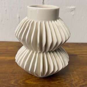 CB2 Elegant Cream Ceramic Vase